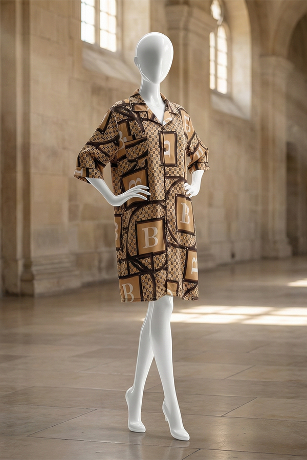 Night Skirt Ice Silk Short-sleeved Thin Ladies Casual Pajamas Simulation Silk