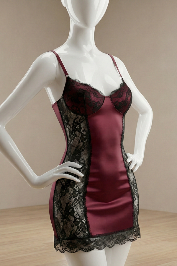 Pijamas Women Pajamas Sexy Lingerie Satin Pajamas Lace Night