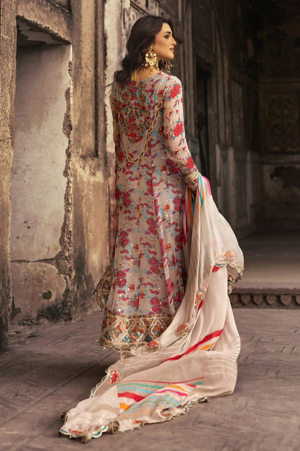 3 Piece Stitched Chiffon &  Lawn  Suit - Ready to Wear