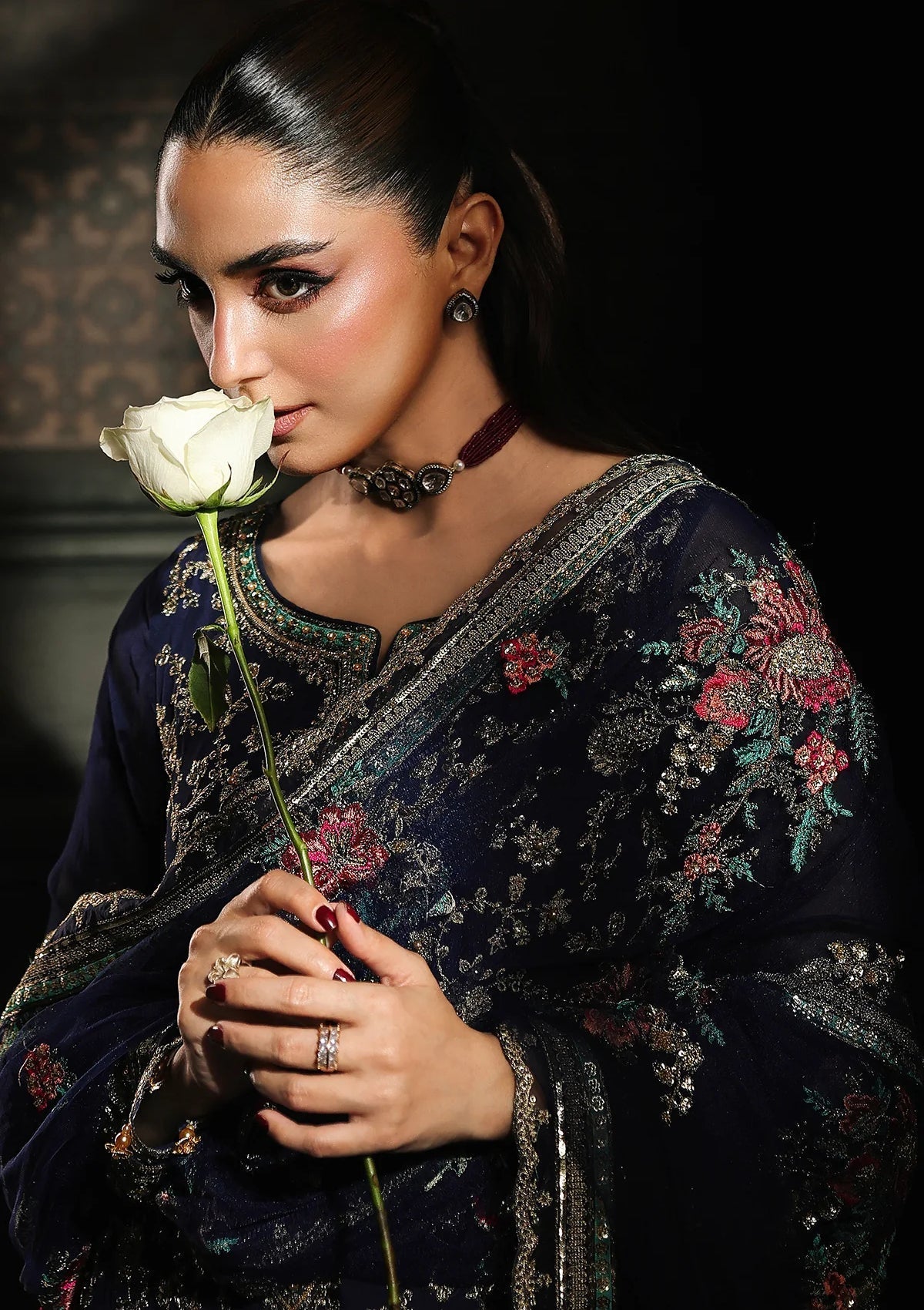 3-Piece Stitched Luxury Chiffon Suit