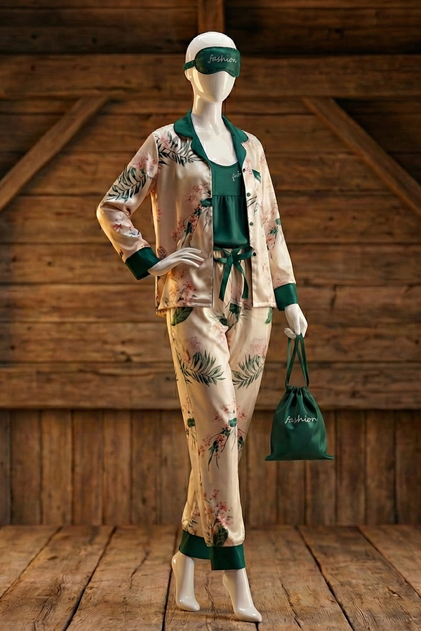 Seven-piece nighty suit