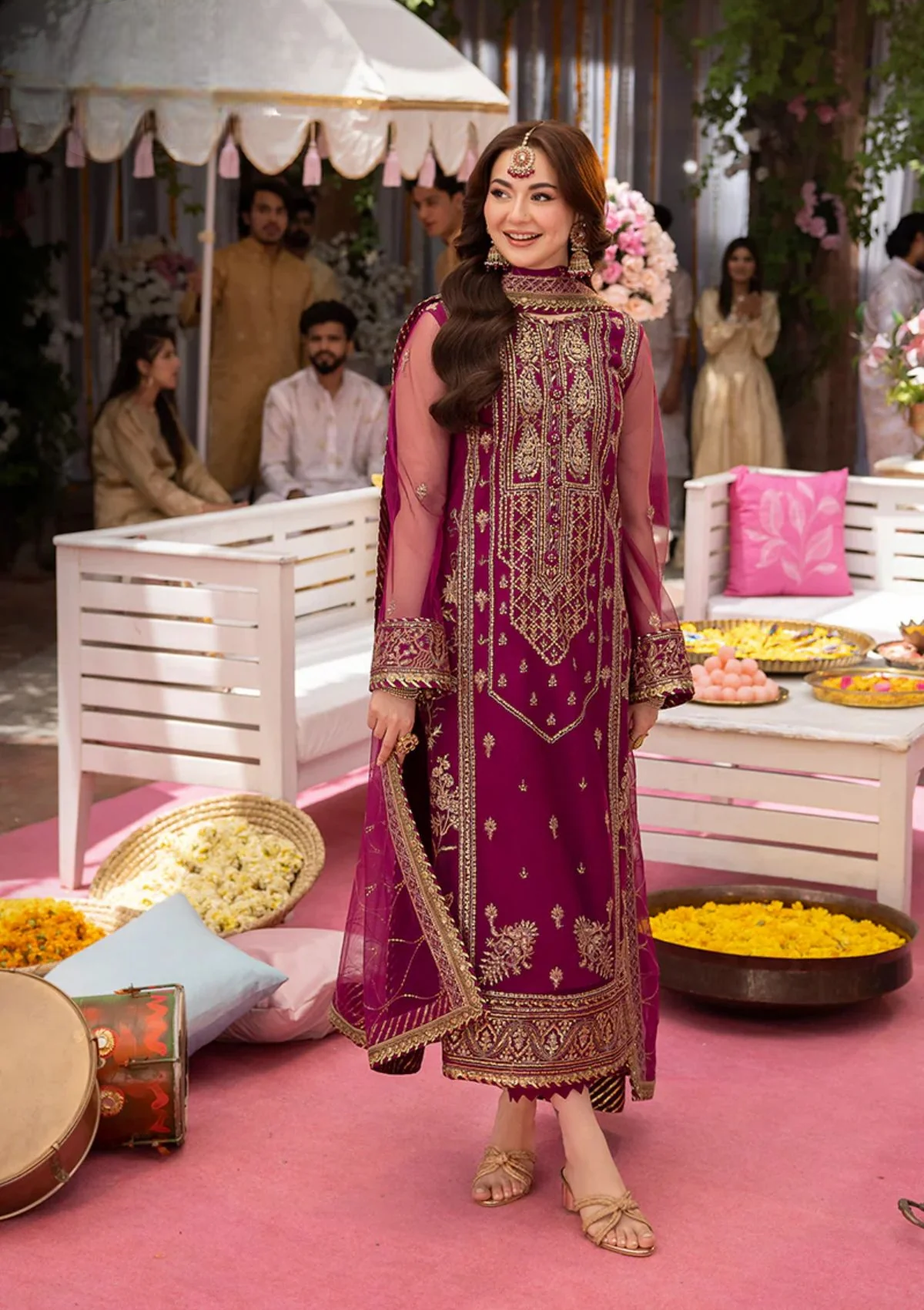 Chiffon Suit with Malai Trouser