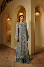 03-Piece Chiffon Suit With Embroidery - Ready To Wear