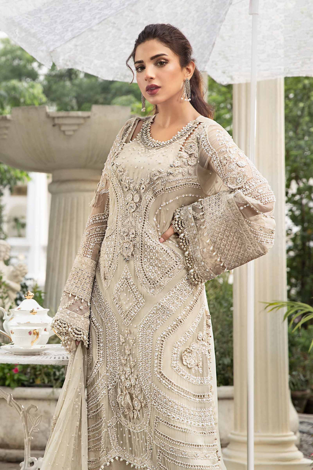 3 Piece Stitched Chiffon Suit - Ready to Wear
