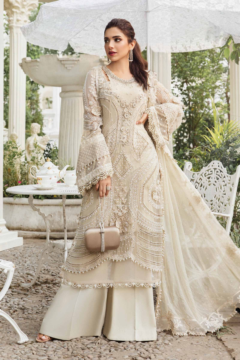 3 Piece Stitched Chiffon Suit - Ready to Wear