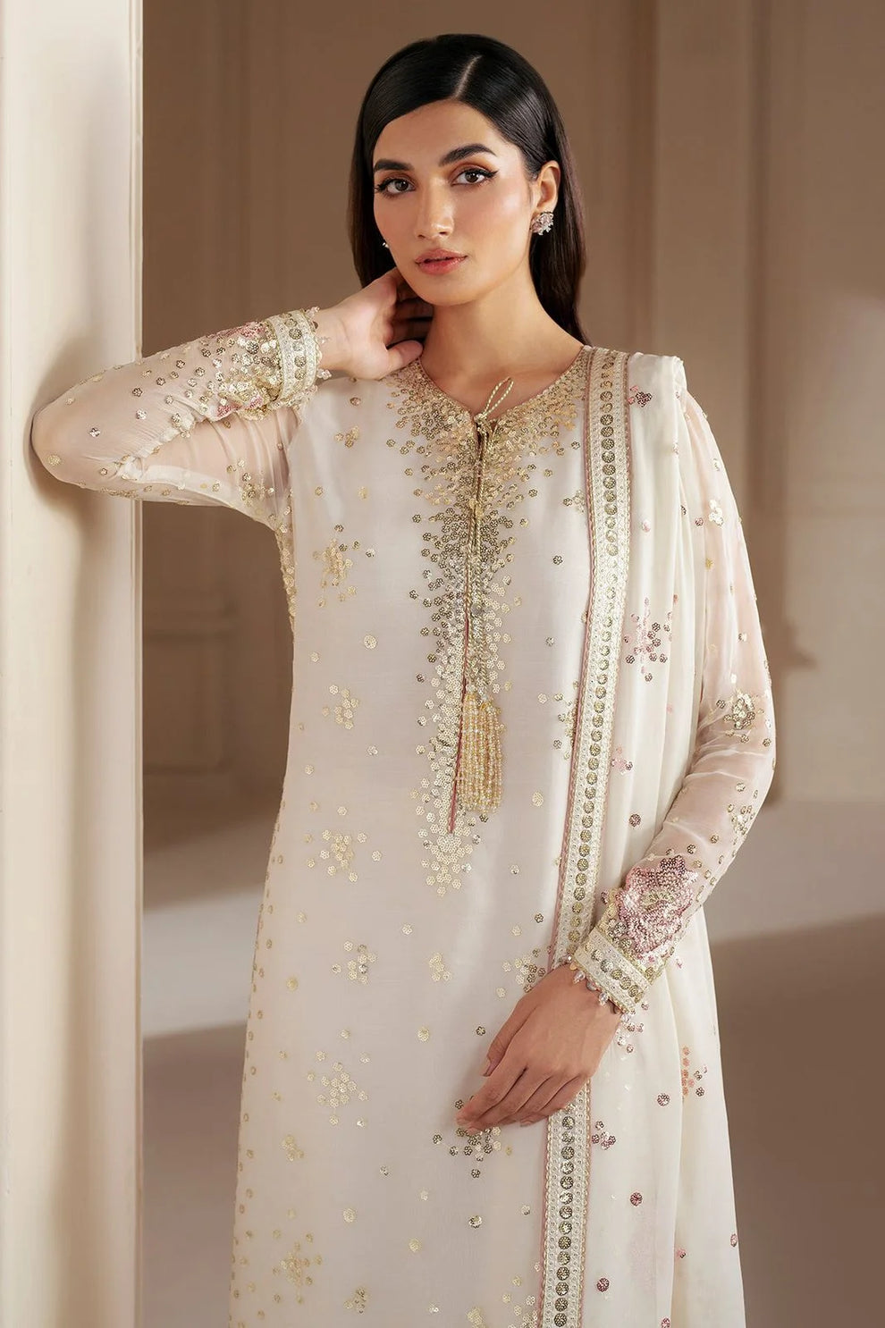 Jazmin Chiffon Embroidered stitched Collection