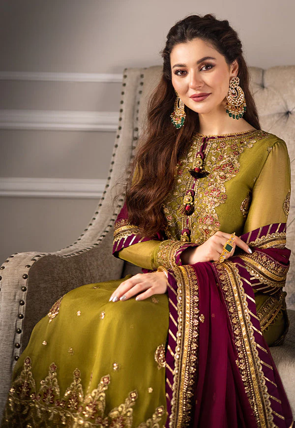 Asim Jofa  Chiffon Suit with Malai Trouser SUIT