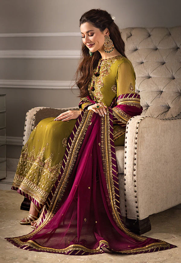 Asim Jofa  Chiffon Suit with Malai Trouser SUIT