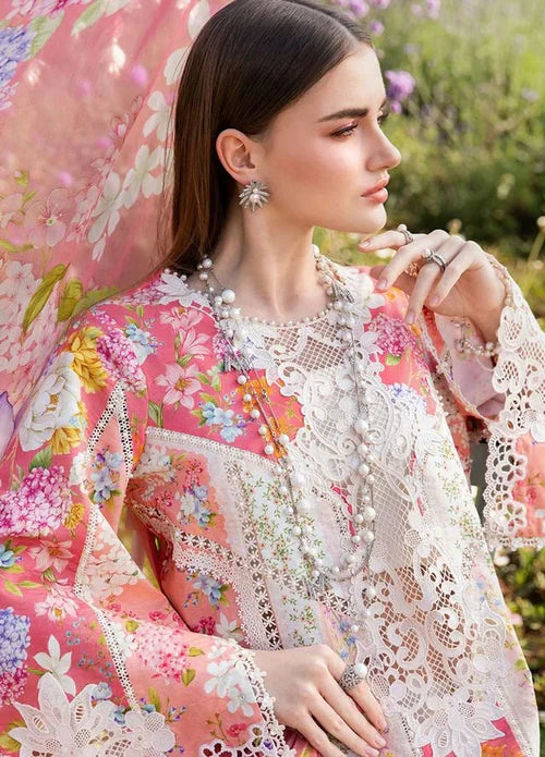 03-Piece Heavy Embroidered Printed Lawn Dress - Ready To Wear