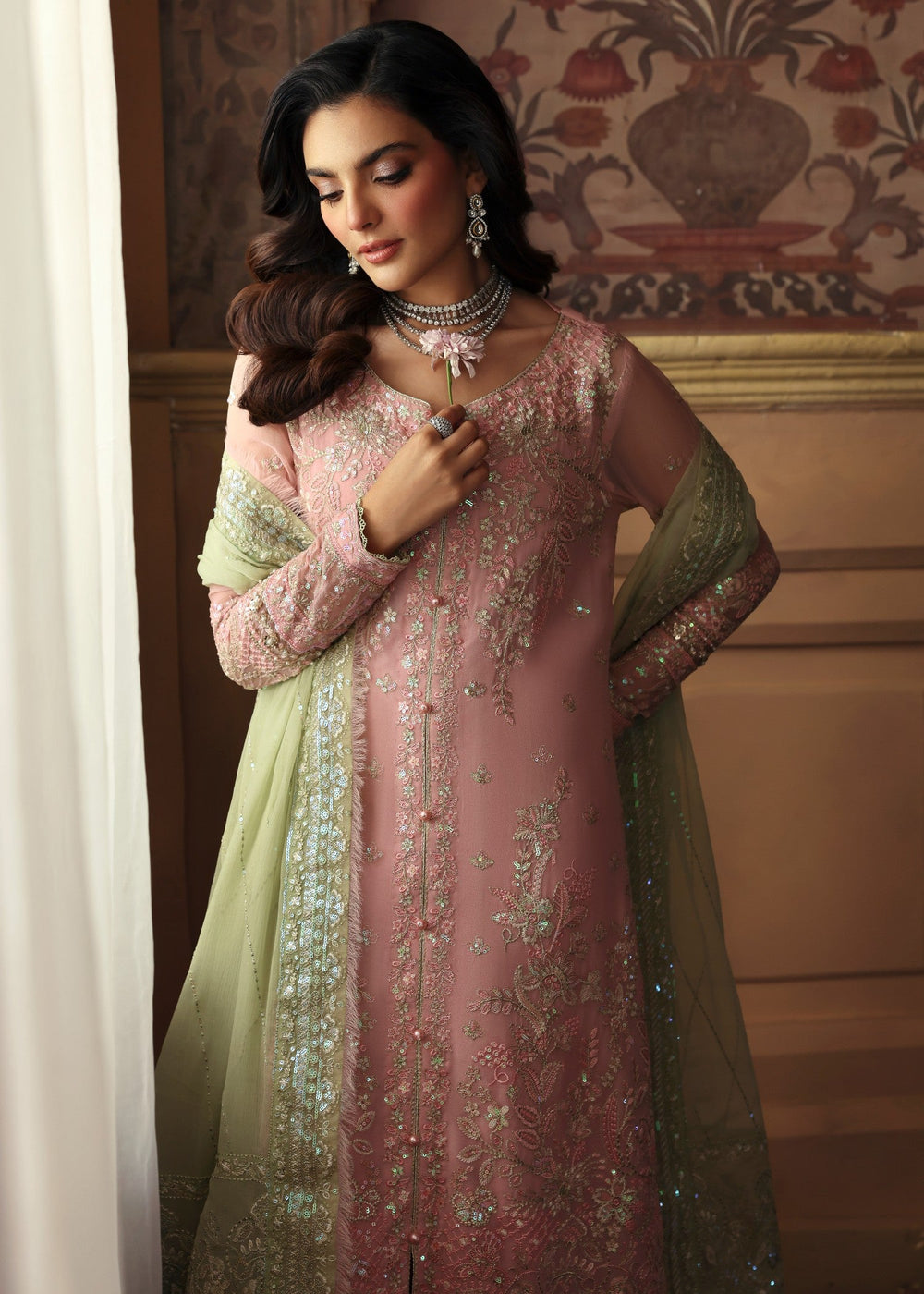 3 Piece  Stitched Chiffon Suit - Ready to Wear